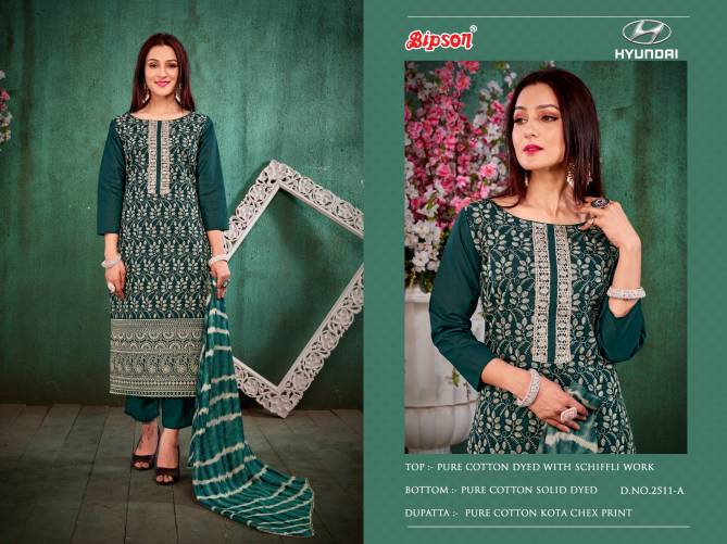Hyundai 2511 By Bipson Soft Cotton Printed Non Catalog Dress Material Wholesale Shop In Surat